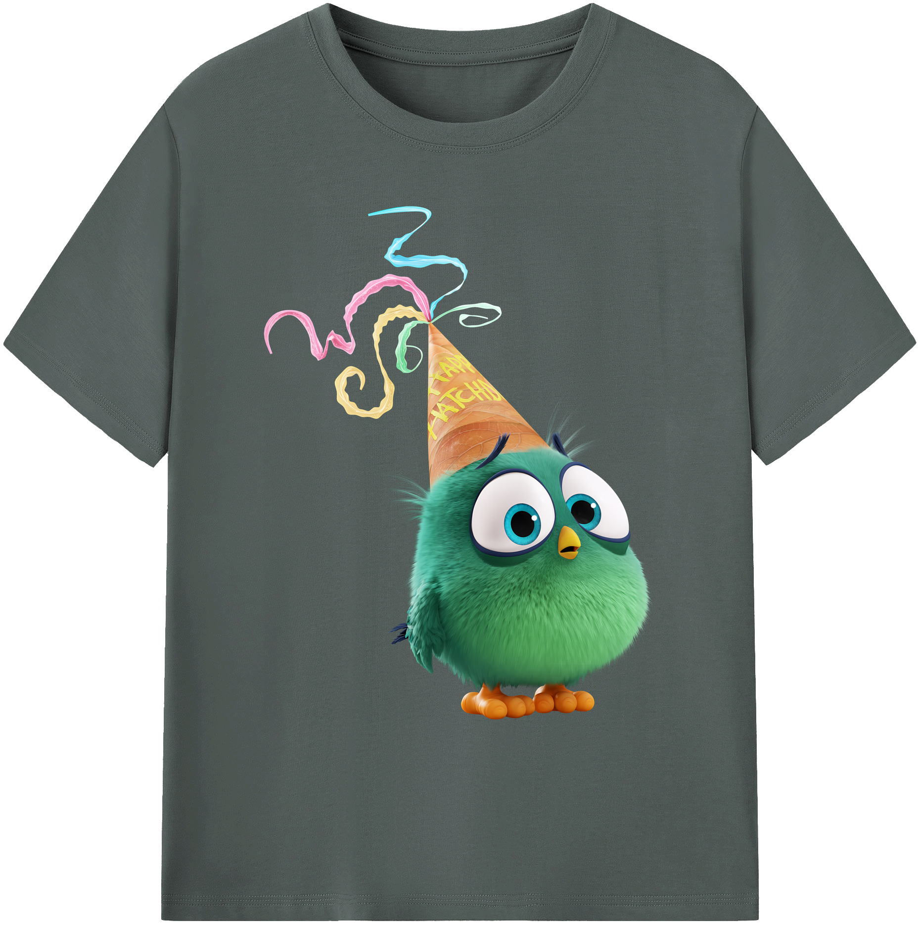 （画像用） Angry Birds アングリーバード 綿100％ メンズ半袖Tシャツ｜肌触りやわらか＆通気性